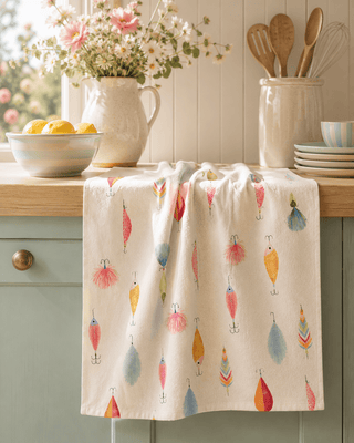 Geometry Tea Towels, Fishing Lures - 441 Tea Towels - The Farmhouse