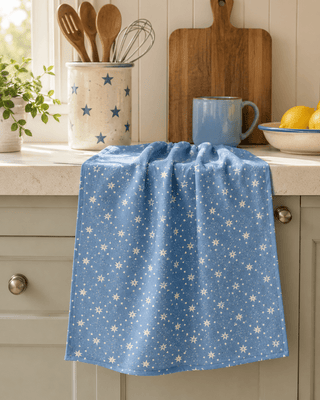 Geometry Tea Towels, Freedom Blue - 441 Tea Towels - The Farmhouse