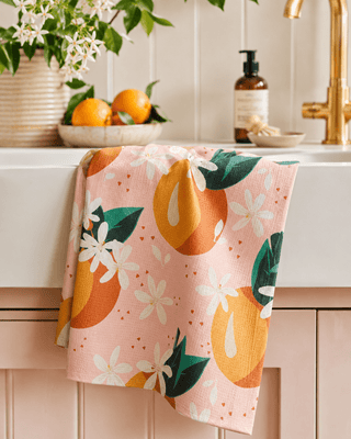 Geometry Tea Towels, Just Peachy - 441 Tea Towels - The Farmhouse