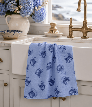 Geometry Tea Towels, Summer Crabs - 441 Tea Towels - The Farmhouse