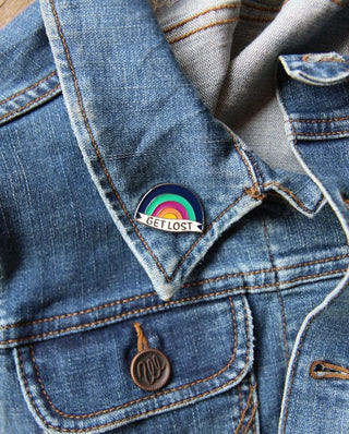 Get Lost Rainbow Enamel Pin - The Farmhouse