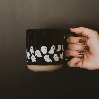 Ghost Pattern Stoneware Coffee Mug - 420 Home Decor - The Farmhouse