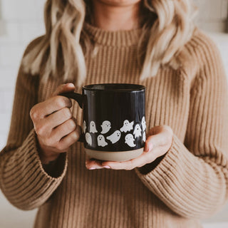 Ghost Pattern Stoneware Coffee Mug - 420 Home Decor - The Farmhouse