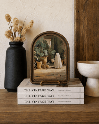 Ghost Watering Plants Arch Framed Art 6x8" - 420 Home Decor - The Farmhouse