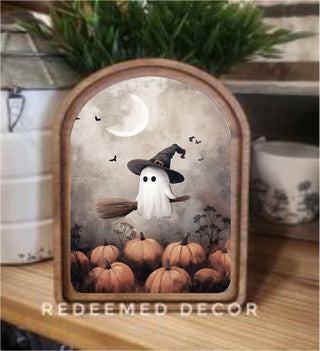 Ghostie WItch Arch Framed Art 6x8" - 420 Home Decor - The Farmhouse