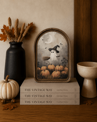 Ghostie WItch Arch Framed Art 6x8" - 420 Home Decor - The Farmhouse