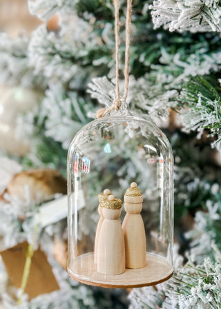 Glass Cloche Ornaments - 3 Kings - The Farmhouse