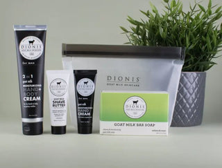 Goat Milk Essentials Travel Kit For Him - Dionis - The Farmhouse