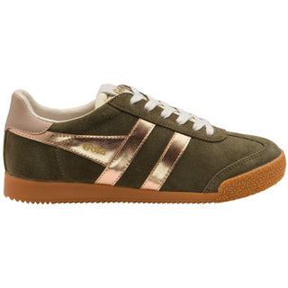 Gola Classics Women's Elan Glitz Sneakers, Khaki/Rose Gold/Cameo - 300 Footwear - The Farmhouse