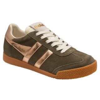 Gola Classics Women's Elan Glitz Sneakers, Khaki/Rose Gold/Cameo