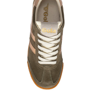 Gola Classics Women's Elan Glitz Sneakers, Khaki/Rose Gold/Cameo