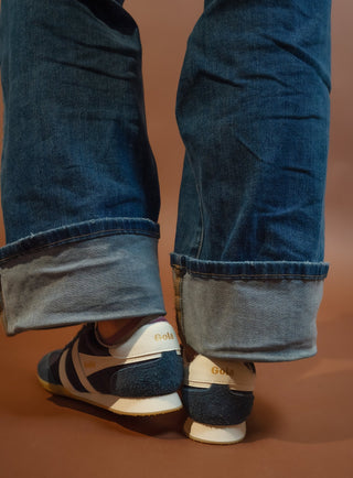 Alternate view of the Gola navy Sprinter suede and mesh sneaker