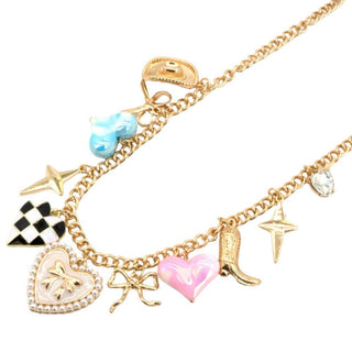 Golden Hour Charm Necklace,Multi Heart - 290 Jewelry - The Farmhouse