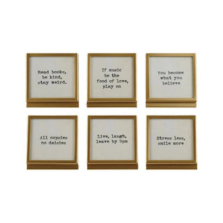 Golden Sentiment Mini Frame - 420 Home Decor - The Farmhouse