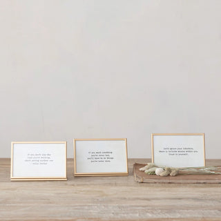 Golden Words Glass Frame Collection - 420 Home Decor - The Farmhouse