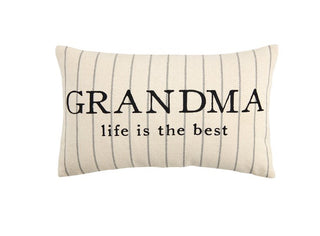 Grandma Life Is The Best Cotton Pillow - The Farmhouse