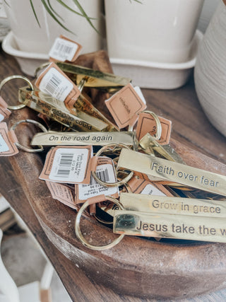 Grow in Grace - Cast Metal Keychain - The Farmhouse