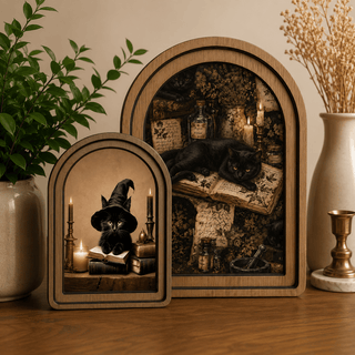 Halloween Cat Canvas Art Set - 420 Home Decor - The Farmhouse