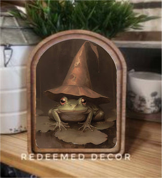 Halloween Frog Arch Framed Art - 430 Holiday Décor - The Farmhouse
