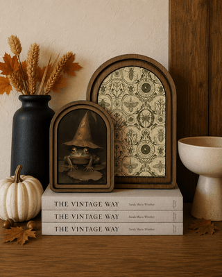 Halloween Frog Canvas Art Set 11x8.25"+8x6" - 420 Home Decor - The Farmhouse
