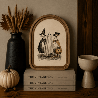 Halloween Geese Arch Framed Art 8.25x11" - 420 Home Decor - The Farmhouse