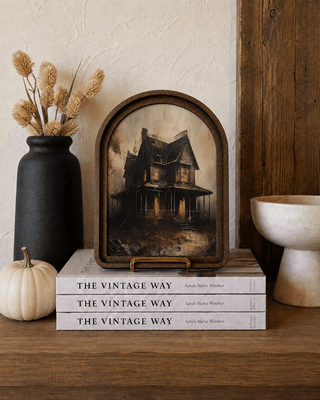 Halloween Haunted House Arch Framed Art 8.25x11 - 420 Home Decor - The Farmhouse