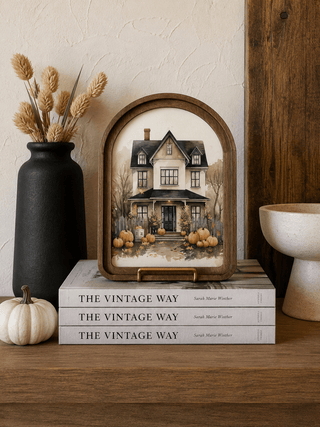 Halloween House Arch Framed Art 8.25x11 - 420 Home Decor - The Farmhouse