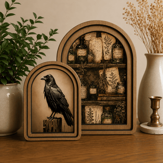 Halloween Raven Canvas Art Set - 420 Home Decor - The Farmhouse