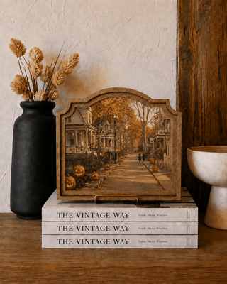 Halloween Street Provincial Framed Art 9x10" - 420 Home Decor - The Farmhouse