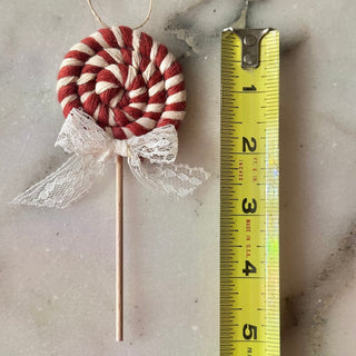 Handmade Macrame Lollipop Ornament - 430 Holiday Decor - The Farmhouse