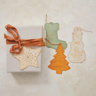 Handmade Recycled Paper Star Ornament/Gift Tag - 430 Holiday Decor - The Farmhouse
