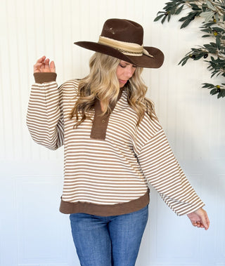 Harbor Stripe Long Sleeve Top - 100 Casual Tops - The Farmhouse