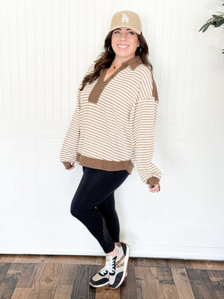 Harbor Stripe Long Sleeve Top - 100 Casual Tops - The Farmhouse