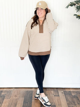 Harbor Stripe Long Sleeve Top - 100 Casual Tops - The Farmhouse