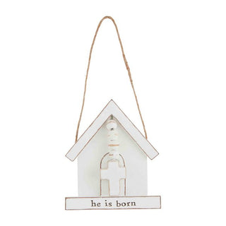 He Is Born Church Ornament - The Farmhouse