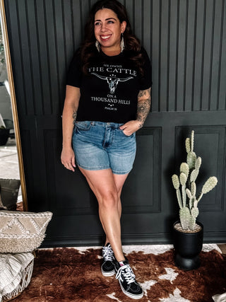He Owns The Cattle Graphic Tee - 120 Graphic Tees - The Farmhouse