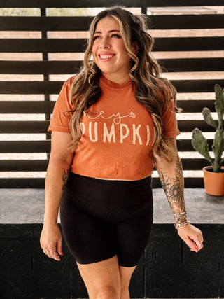 Hey Pumpkin Western Boho Unisex Graphic Tee, Orange - The Farmhouse