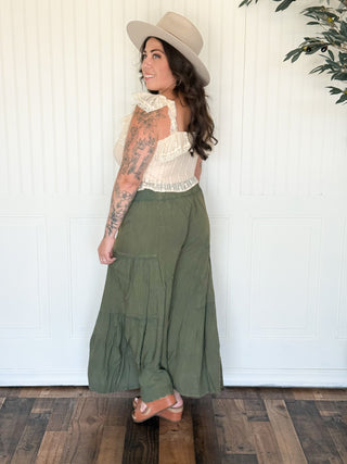 High Desert Drape Pants, Olive - 240 Pants - The Farmhouse
