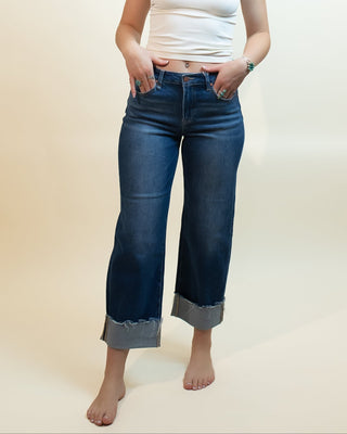 High Rise Crop Boyfriend Cuffed Jeans - Jeans - The Farmhouse