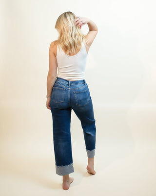 High Rise Crop Boyfriend Cuffed Jeans - Jeans - The Farmhouse