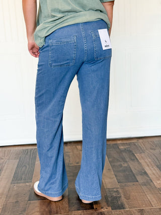 High - Rise Wide - Leg Joggers - 210 Jeans - The Farmhouse