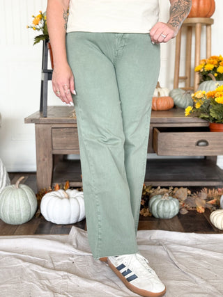 High Rise Wide Leg With Crop - 210 Jeans - The Farmhouse
