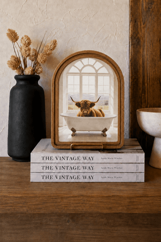 Highland White Tub Arch Framed Art 8.25x11" - 420 Home Decor - The Farmhouse