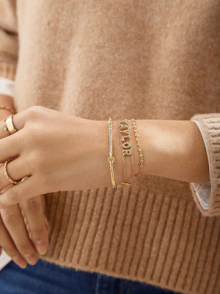 Holly Cuff Bracelet - Gold/Pavé - The Farmhouse