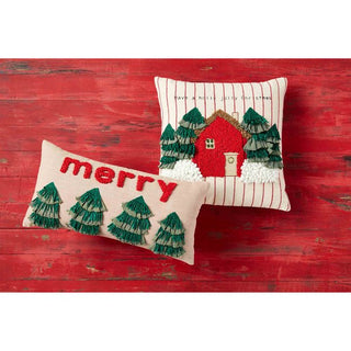 Holly Jolly Christmas Farm Tree Pillow - The Farmhouse