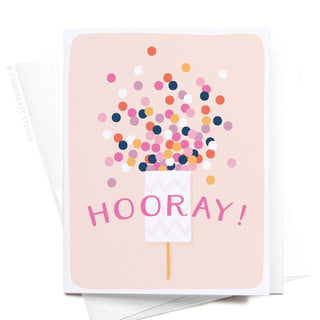 Hooray! Confetti Popper Greeting Card - 423 Stationery - The Farmhouse