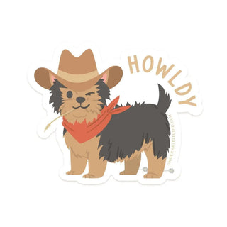 Howldy Dog Sticker - 423 Stationery - The Farmhouse