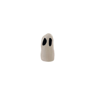 Ghostly Glow Stoneware Lantern 6"H
