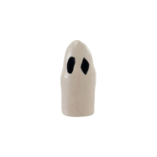 Ghostly Glow Stoneware Lantern 8-3/4"H