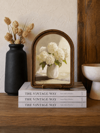 Hydrangea Vase Arch Framed Art 6x8" - 420 Home Decor - The Farmhouse
